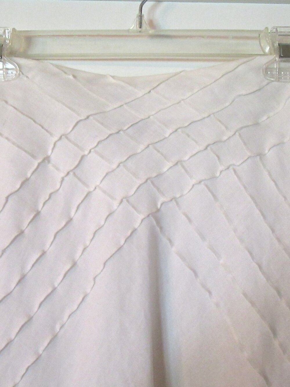 Pure White 100% Linen French Label Ecologie Fashion Long Skirt